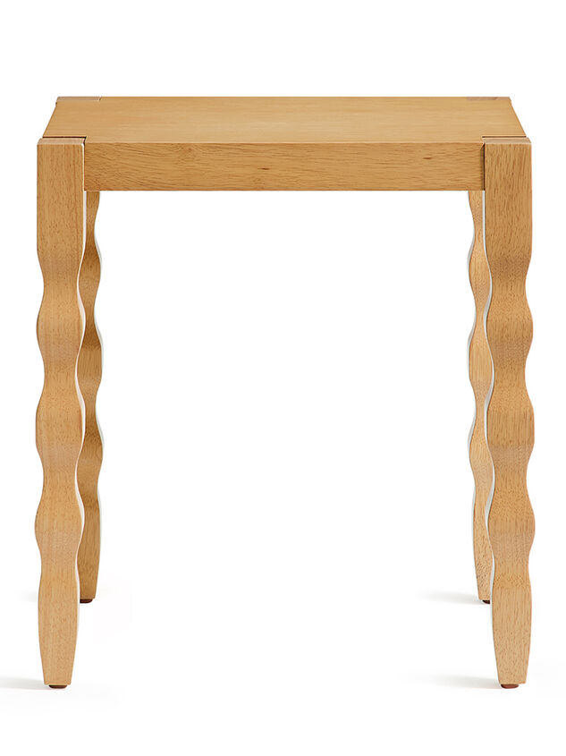 Kiera Wood Side Table - TULLABEE