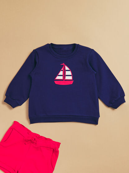 Smooth Sailing Sweatshirt and Short - TULLABEE