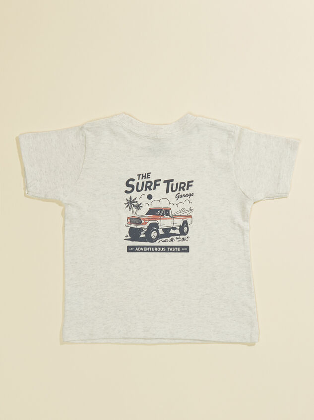 Rad Things Surf Turf Tee Detail 2 - TULLABEE