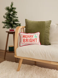 Merry And Bright Needlepoint Pillow - TULLABEE