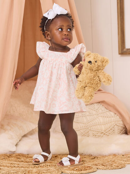 Ila Flutter Floral Baby Dress - TULLABEE