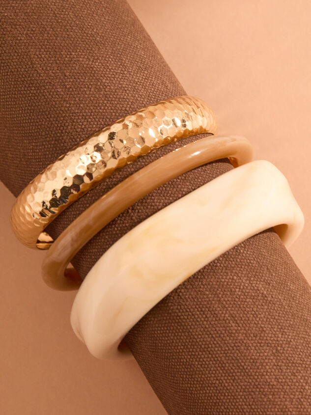 Statement Resin Bangle Set Detail 2 - TULLABEE