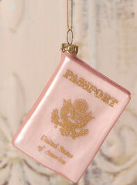 Pink Passport Ornament - TULLABEE
