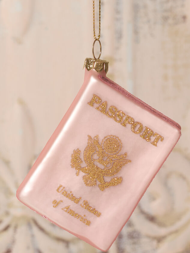 Pink Passport Ornament - TULLABEE