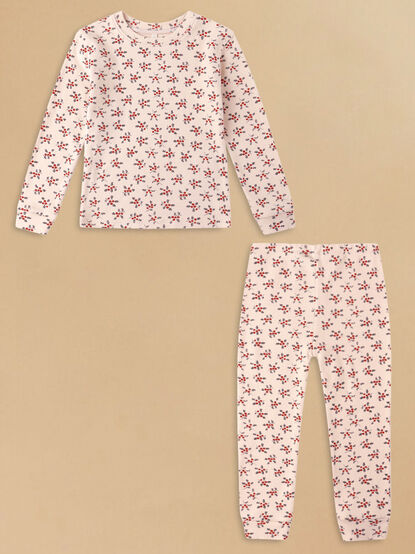 Holly Berry Dreams Pajama Set by Rylee + Cru - TULLABEE