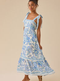 Sasha Floral Maxi Dress Detail 4 - TULLABEE