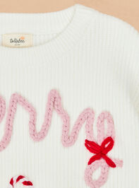 Merry Bow Knit Sweater Detail 2 - TULLABEE