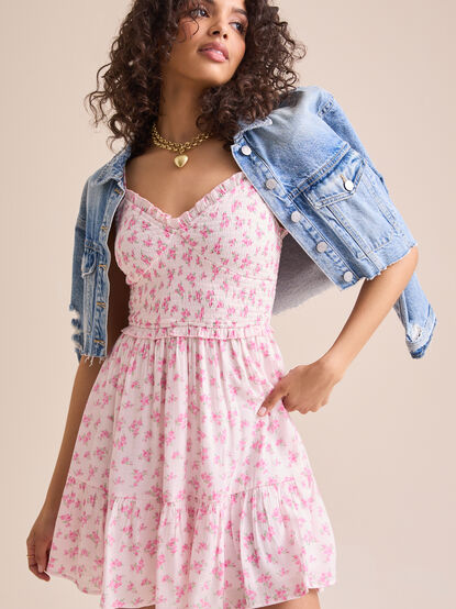 Pixie Floral Mini Dress - TULLABEE