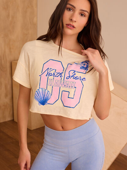 North Shore Hawaii Crop Tee - TULLABEE