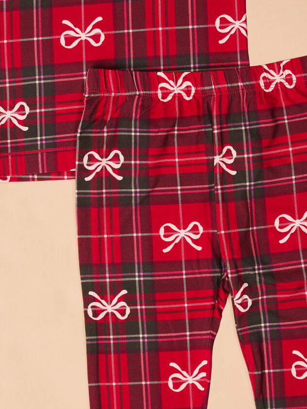 Hadley Bow Plaid Lounge Set Detail 5 - TULLABEE