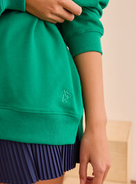 Precision Mock Neck Sweatshirt Detail 6 - TULLABEE