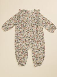 Laurel Floral Jumpsuit Detail 2 - TULLABEE