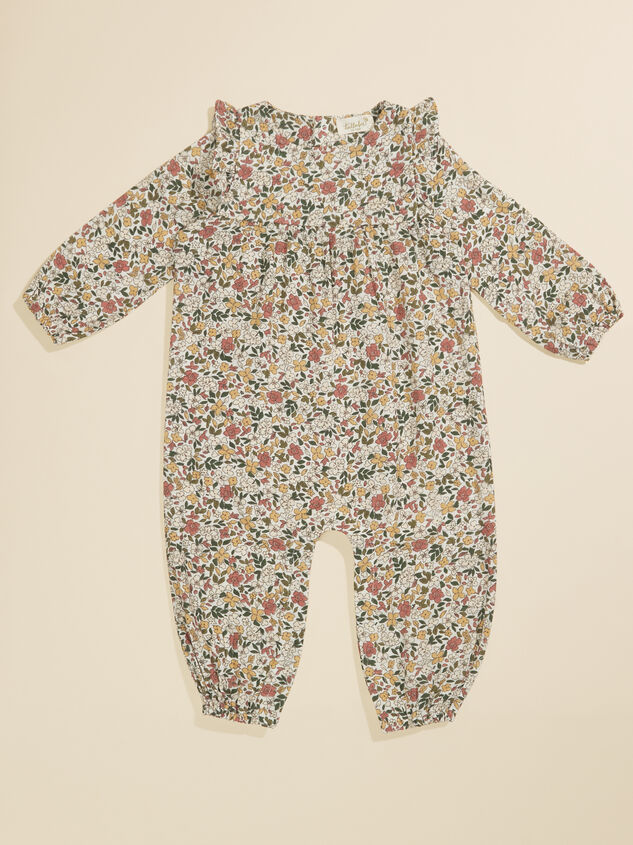 Laurel Floral Jumpsuit Detail 2 - TULLABEE