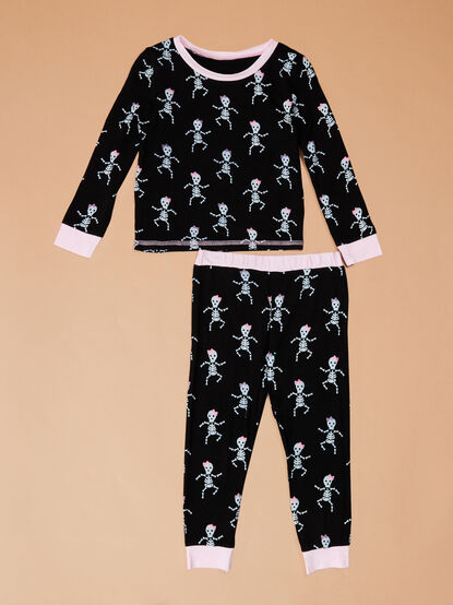 Skelly Glow in the Dark Pajamas by Mudpie - TULLABEE