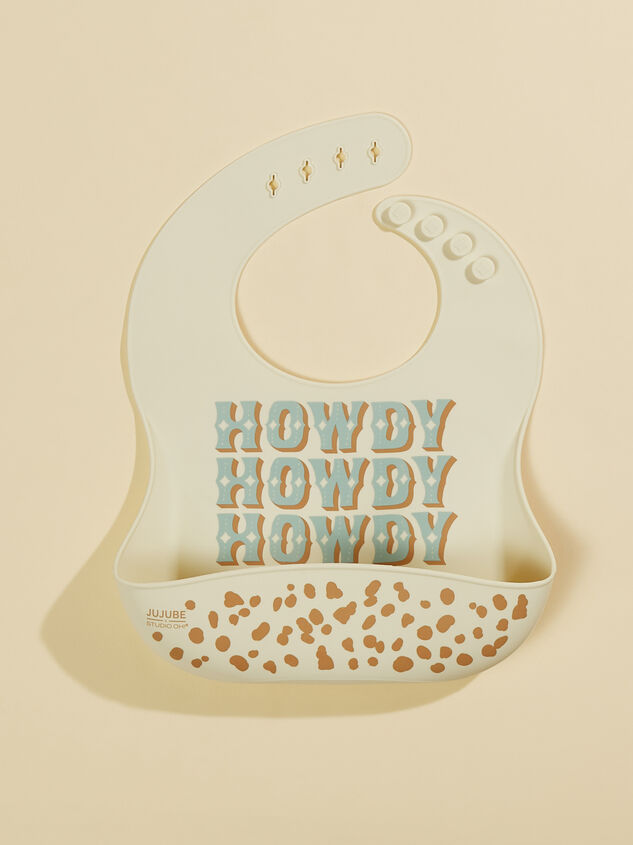 Howdy Cowboy Silicone Bib - TULLABEE