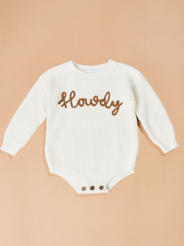 Howdy Sweater Bubble by Mudpie - TULLABEE