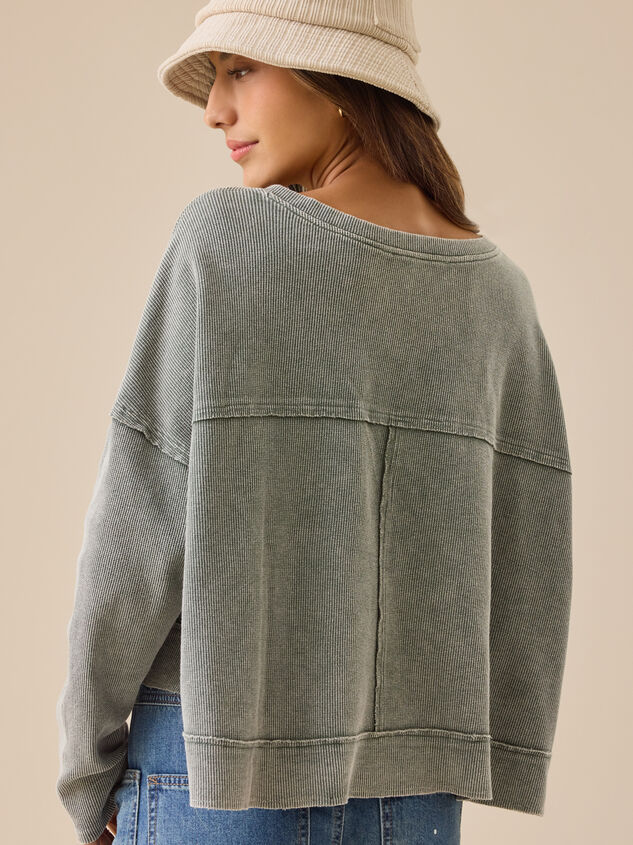 Cassidy Boxy Thermal Top Detail 6 - TULLABEE