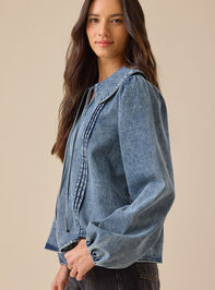 Paige Denim Collared Top Detail 5 - TULLABEE