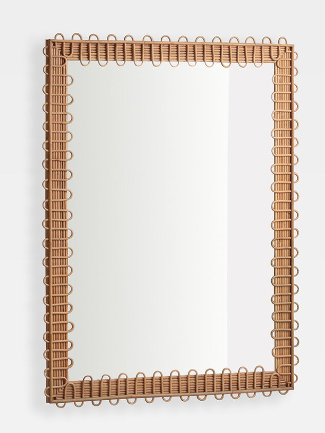 Cora Rattan Mirror Detail 3 - TULLABEE
