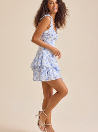 Mabel Floral Mini Dress Detail 2 - TULLABEE