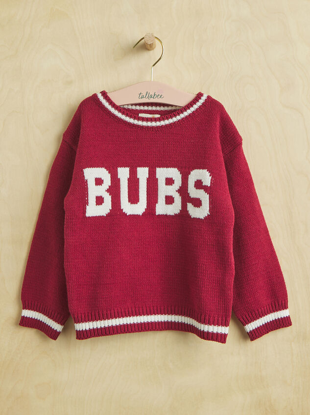 Bubs Collegiate Sweater Detail 2 - TULLABEE