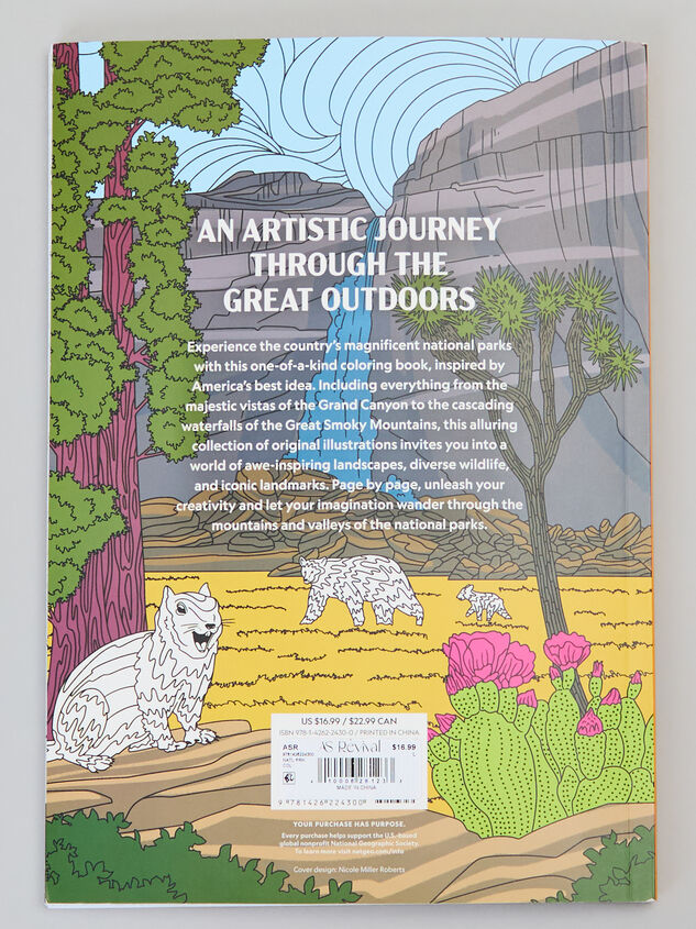 A Coloring Book: National Parks Detail 3 - TULLABEE
