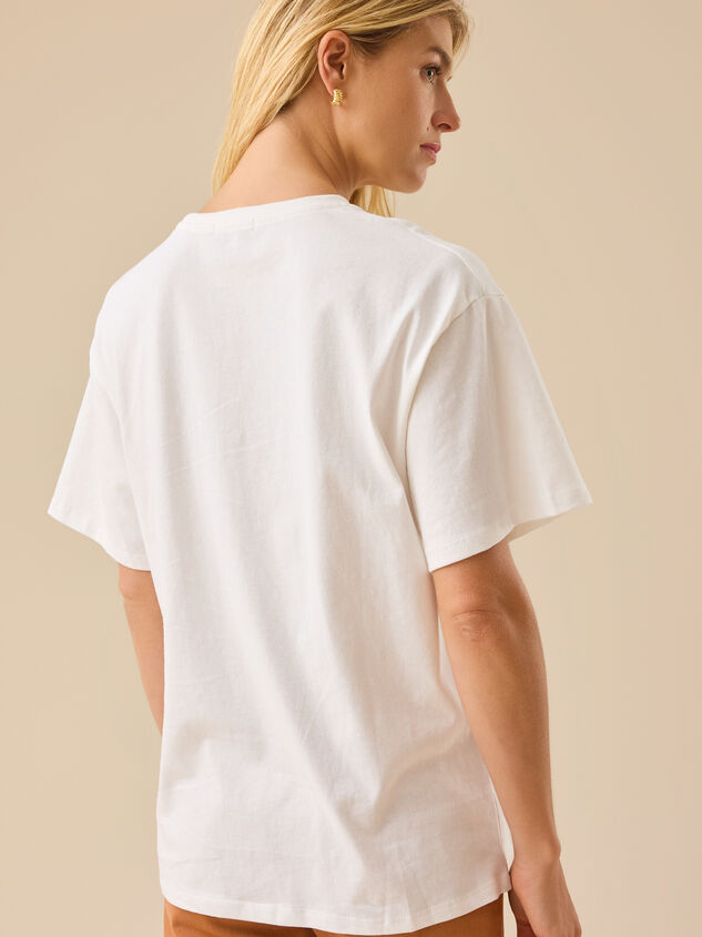 Yellowstone Cowboy Club Oversized Tee Detail 5 - TULLABEE