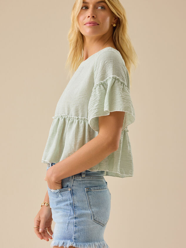 Leyla Stripe Top Detail 4 - TULLABEE