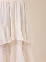 Kirsten Tiered Midi Skirt Detail 2 - TULLABEE