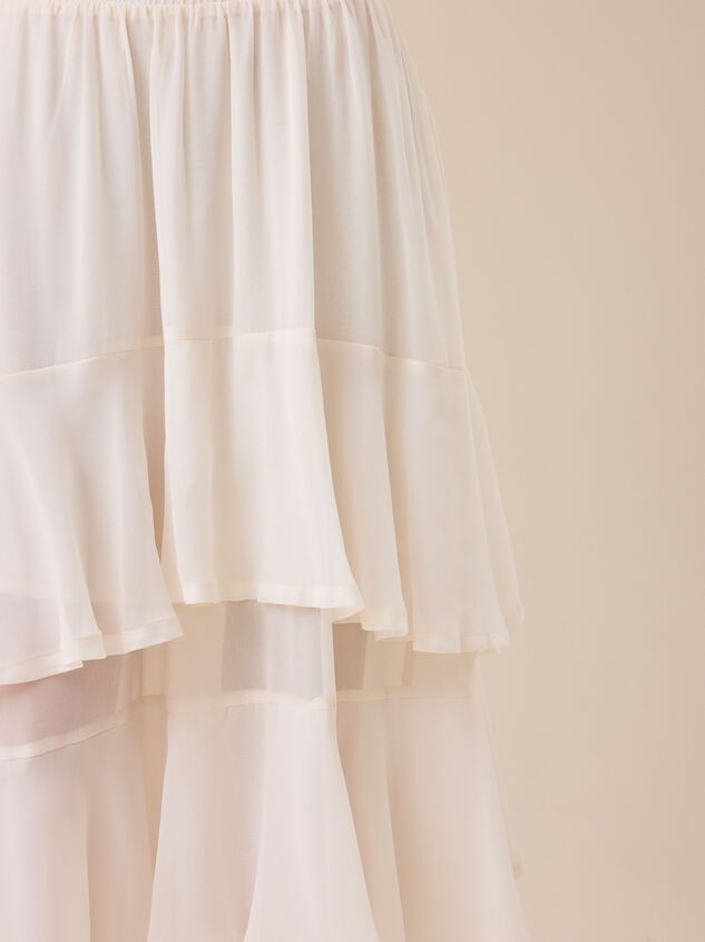 Kirsten Tiered Midi Skirt Detail 2 - TULLABEE