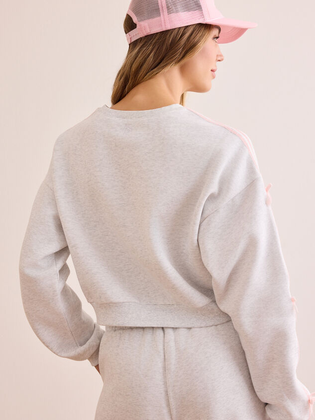 Pit Stop Bow Sleeve Pullover Detail 5 - TULLABEE