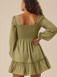 Cheryl Smocked Mini Dress Detail 5 - TULLABEE