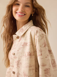 Cassidy Western Denim Jacket Detail 5 - TULLABEE
