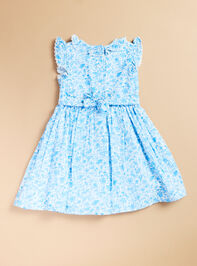 Lydia Floral Smocked Toddler Dress Detail 3 - TULLABEE