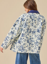 Mina Floral Barn Jacket Detail 3 - TULLABEE