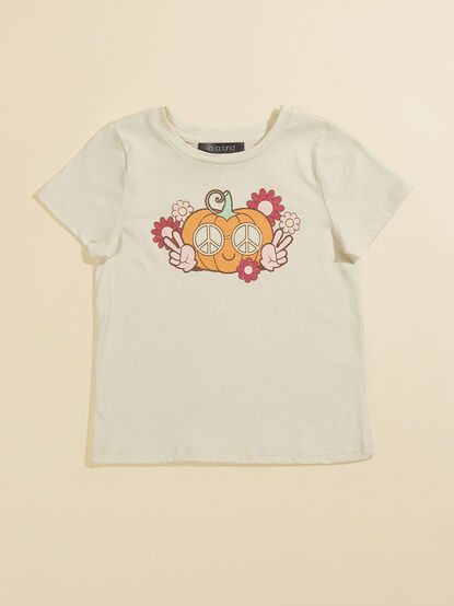 Pumpkin Peace Graphic Tee - TULLABEE