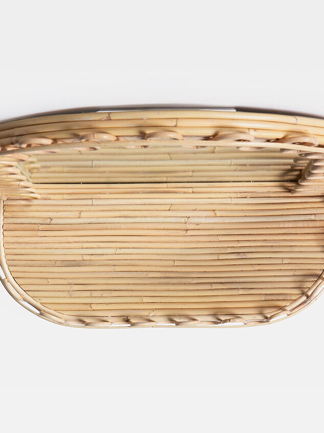 Cora Woven Shelf Mirror Detail 5 - TULLABEE