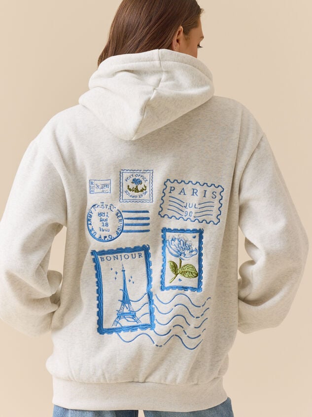 Meet Me In Paris Hoodie Detail 2 - TULLABEE