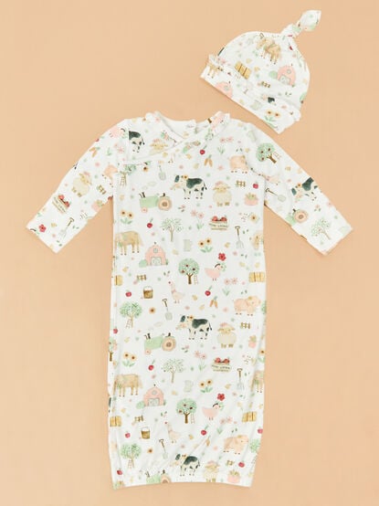 Farm Animal Gown & Hat - TULLABEE