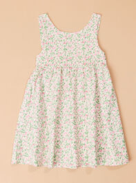 Sara Ruffle Back Floral Dress Detail 2 - TULLABEE