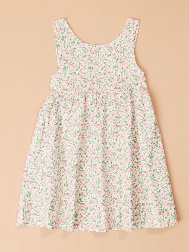 Sara Ruffle Back Floral Dress Detail 2 - TULLABEE