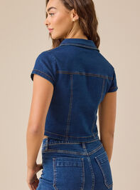 Sadie Denim Top Detail 5 - TULLABEE