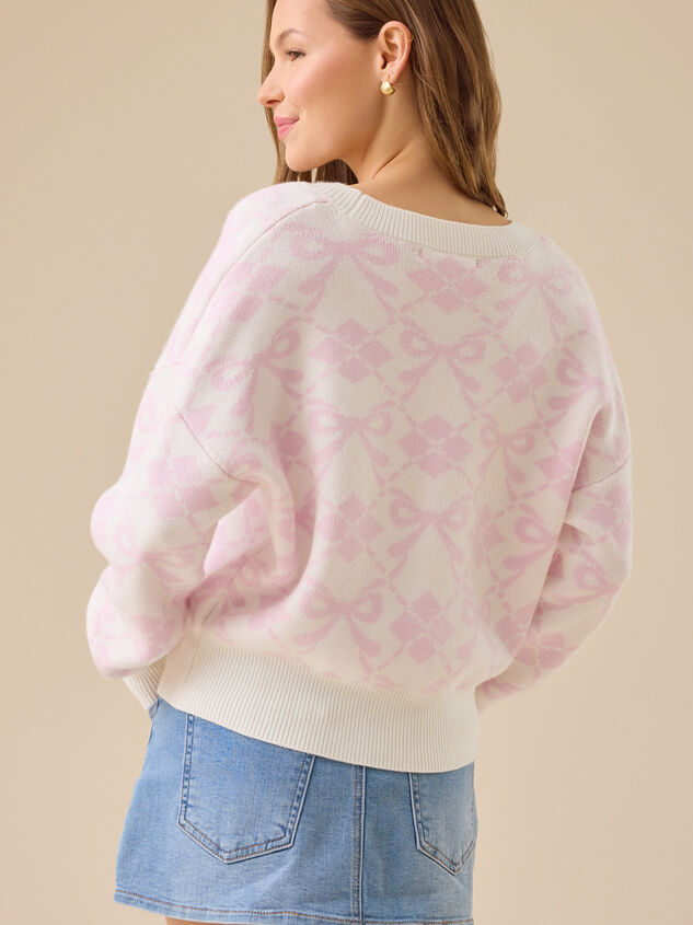 Beaux Argyle Sweater Detail 4 - TULLABEE