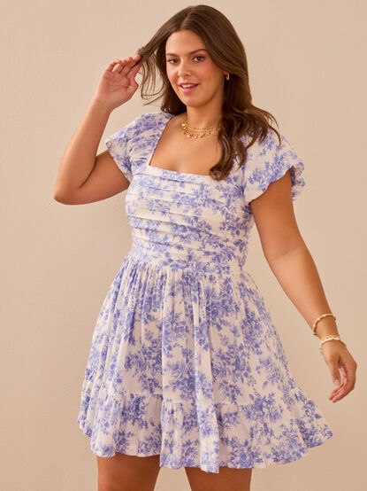 Wilow Floral Mini Dress - TULLABEE