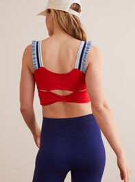 All Along Ruffle Tank Detail 3 - TULLABEE