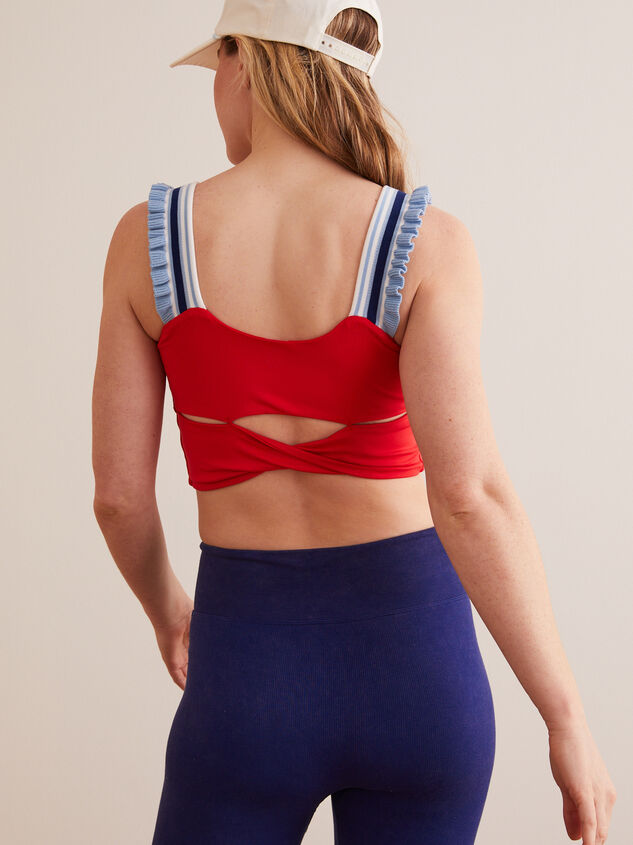 All Along Ruffle Tank Detail 3 - TULLABEE