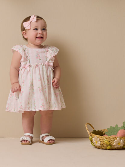 Hattie Flutter Sleeve Dress - TULLABEE