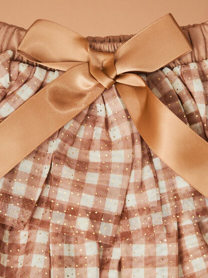 Gigi Gingham Bow Tutu - TULLABEE
