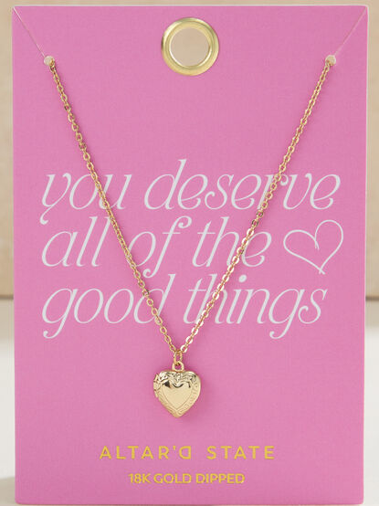 You Deserve All The Good Things Locket - TULLABEE