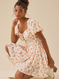 Zoie Puff Sleeve Mini Dress - TULLABEE